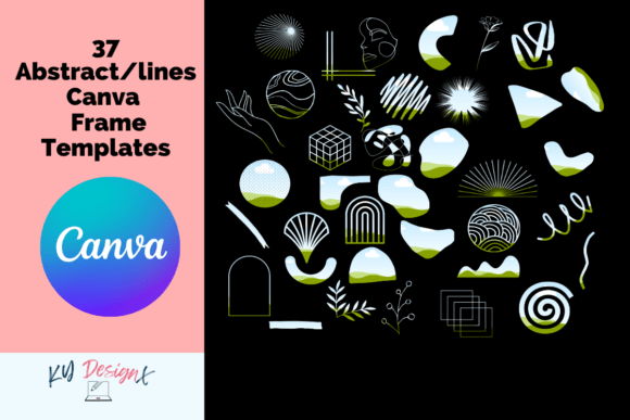 37 Canva Modern Abstract & Lines Frames: A Creative Toolkit