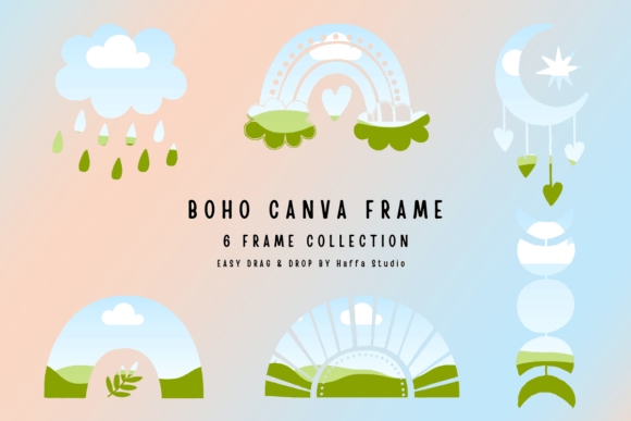 Boho Canva Frames: Easy for Beginners to Elevate Designs