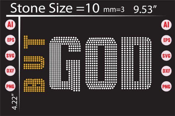 But God Rhinestone Templates Design: Creative Sparkle for Every Project