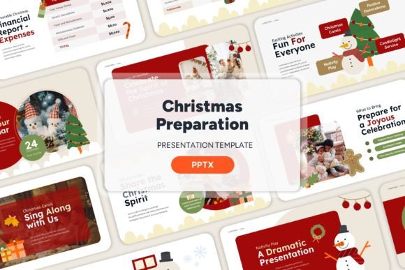 Christmas Preparation - PPT Templates for Professional Business Growth