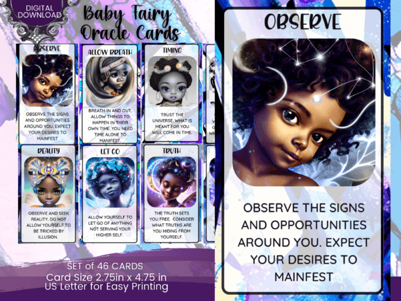 Crafting Magic with Black Fairy Oracle Card Canva Templates