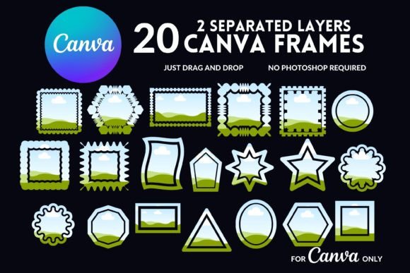 Editable 2 Separate Layer Canva Frames: Unlock Design Freedom
