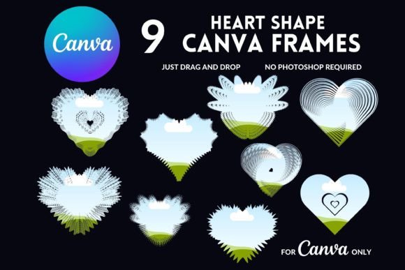 Editable Canva Frames Heart: Your Custom Valentine's Design Solution