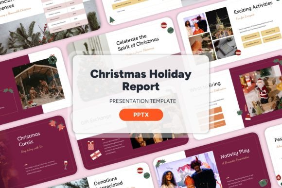 Elevate Your Year-End Strategy with Christmas Holiday Report - PPT Templates