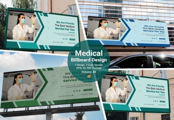 Medical Health Banner Templates V-84: Professional Healthcare Graphics