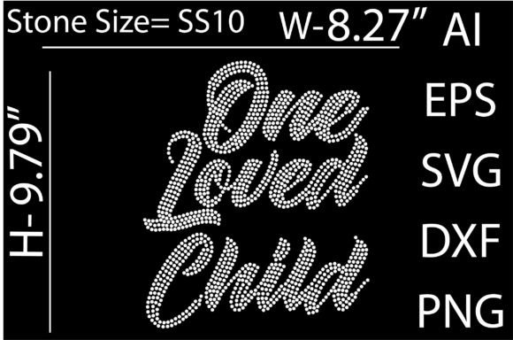 One Loved Child Rhinestone Templates: A Creative Design Asset