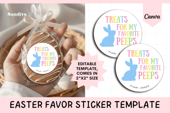 Quick & Charming Easter Labels: Template 3