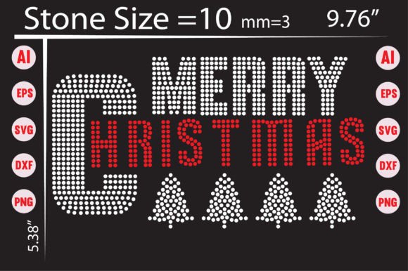 Sparkle This Season: Unpacking the Merry Christmas Rhinestone Templates