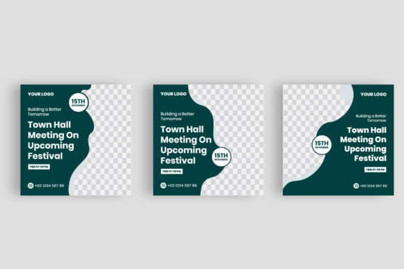 Town Hall Meeting Social Media Templates: A Designer's Toolkit