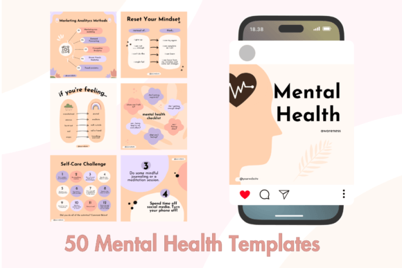 Transform Your Feed with Mental Health Instagram Templates